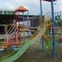 Módulo de juegos metálicos para jardín
