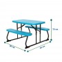 Mesa picnic Lifetime infantil azul