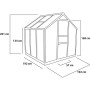 Casita Invernadero Policarbonato 190 X 192 X 193 Cm 